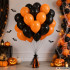 Halloweeni õhupallikomplekt, mustad ja oranžid, 20 tk