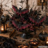 Halloweeni nahkhiirekaunistused, must-punased, komplektis 4 tk, 10 × 5,5 cm