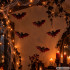 Halloweeni nahkhiirekaunistused, must-punased, komplektis 4 tk, 10 × 5,5 cm