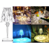 Kristalliefektiga LED-öölamp, RGB, USB, puldiga – 25 cm