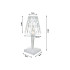 Kristalliefektiga LED-öölamp, RGB, USB, puldiga – 25 cm