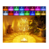 Kristalliefektiga LED-öölamp, RGB, USB, puldiga – 25 cm