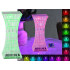 RGB LED-öölamp kristalliefektiga, kaugjuhtimispuldiga