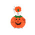 Kõrvitsakostüüm Halloweeniks, suurus S