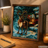Põhjapõdra ja jõulumotiiviga teemanttikandi komplekt 5d, 30 × 40 cm