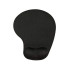 Ergonoomiline geeltoega randmetoega hiirematt, must, 19 × 23 cm