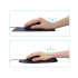 Ergonoomiline geeltoega randmetoega hiirematt, must, 19 × 23 cm