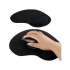 Ergonoomiline geeltoega randmetoega hiirematt, must, 19 × 23 cm