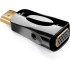 VGA-HDMI-muundur heliedastuse ja 3,5 mm minipistikuga, 5 × 2,5 × 1,5 cm