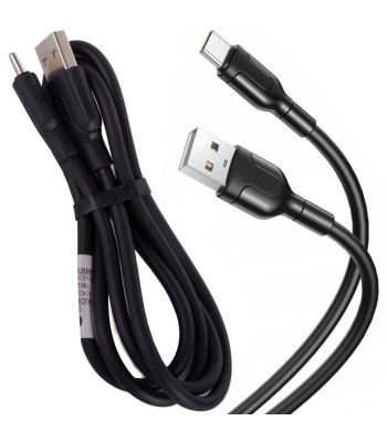 USB-C laadimiskaabel telefoni laadimiseks, USB-A–USB-C, 1,4 m