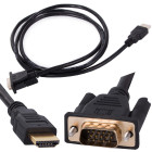 Vga–hdmi kaabel kullatud pistikutega, full hd, d-sub, 1,3m