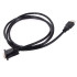Vga–hdmi kaabel kullatud pistikutega, full hd, d-sub, 1,3m