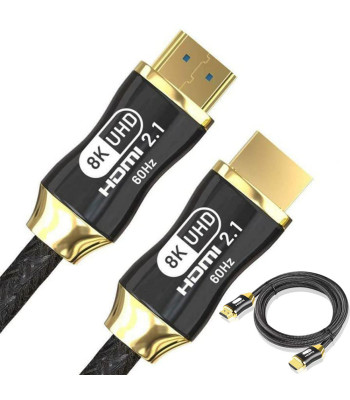 Kullatud kontaktidega ülikiire hdmi-kaabel hq gold – hdmi 2.1, 8k 60hz, 4k 120hz, 1,5m