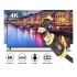 Kullatud kontaktidega ülikiire hdmi-kaabel hq gold – hdmi 2.1, 8k 60hz, 4k 120hz, 1,5m