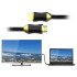 Ülikiire hdmi 2.1 kaabel kullatud kontaktide ja nailonpunutisega, 8k 60hz / 4k 120hz, 3m