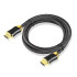 Ülikiire hdmi 2.1 kaabel kullatud kontaktide ja nailonpunutisega, 8k 60hz / 4k 120hz, 3m