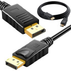 DisplayPorti video- ja helikaabel 8K, 4K, 2K, DP 1.4, 2m