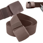 Pruun plastpandlaga taktikaline püksirihm, 120cm x 3,7cm