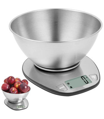 Digitaalne köögikaal metallkausiga, 5 kg / 1 g