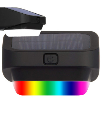 LED RGB-aiapäikeselamp trepile, terrassile ja aiale, hämaraanduriga, 9cm x 8,5cm x 6cm