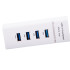USB-jaotur LED-valgustusega, valge, 4 porti, USB 3.0