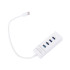 USB-jaotur LED-valgustusega, valge, 4 porti, USB 3.0
