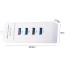 USB-jaotur LED-valgustusega, valge, 4 porti, USB 3.0