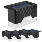 Päikesepatareiga LED-aiavalgustid trepile, terrassile ja aeda, hämarikuandur, 4 tk
