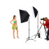 Fotostuudio softbox-valgustite komplekt statiividega, 2 × 135 W