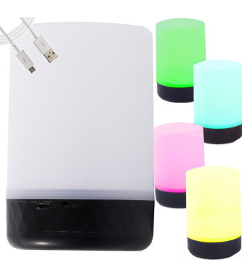 RGB LED-öövalgusti USB-toitega, 2 režiimi ja 8 värvi, RY-1818, 12cm x 7,5cm