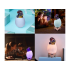 Dinosaurusemuna kujuline RGB LED-öövalgusti lastele – Triceratops