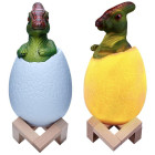 Dinosaurusemuna kujuline RGB LED-öövalgusti lastele