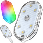 Juhtmevaba puutetundlik RGB LED-autolamp salongivalgustuseks, 6 LED-i, 5,5cm x 2,5cm