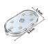 Juhtmevaba puutetundlik RGB LED-autolamp salongivalgustuseks, 6 LED-i, 5,5cm x 2,5cm