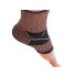 Hüppeliigese stabilisaator, elastne tugiortoos, must-oranž, 22–24 cm