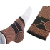Hüppeliigese stabilisaator, elastne tugiortoos, must-oranž, 22–24 cm