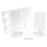 LED-valgustusega kosmeetikapeegel meikimiseks, must, suurendusega 3x, 5x ja 10x