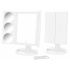 LED-valgustusega kosmeetikapeegel meikimiseks, must, suurendusega 3x, 5x ja 10x