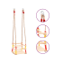 Laste puidust aiakiik turvapiirdega koju ja aeda