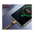 USB-kaabel telefonile, 3-ühes, Lightningi, micro-USB ja Type-C ühendustega, kuldne, 1,2 m