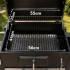 Aia söegrill kaane, termomeetri, kahe resti ja tuhatoosiga, suur