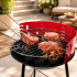Ümmargune söe- ja briketigrill tuulekaitse ning reguleeritava grillrestiga, 55 cm, Ø 35 cm