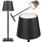 Puutejuhtimisega juhtmeta öö- ja laualamp, 3 valgusrežiimi, USB, 38cm