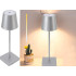 Juhtmevaba puutetundlik LED-öölamp, kolme valgusvärvi ja hämardamisega, hõbedane, 38 cm