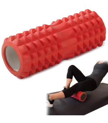 Massaažirull seljale ja jalgadele, eenditega treeningurull – 32cm, 13cm