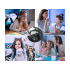 Juhtmevabad Bluetooth-kõrvaklapid kassikõrvade ja LED-valgustusega, FM-raadio, MP3