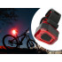 Tagumine jalgrattatuli, USB-laetav, punase valgusega, 14 LED-i