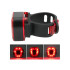 Tagumine jalgrattatuli, USB-laetav, punase valgusega, 14 LED-i