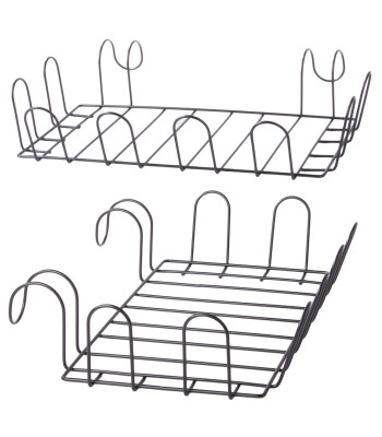 Metallist riputatav köögiriiul-korv, loft-stiilis, 46 × 31 × 9,5 cm