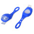 Silikoonist veekindlad sinised jalgratta esituled, 2 tk